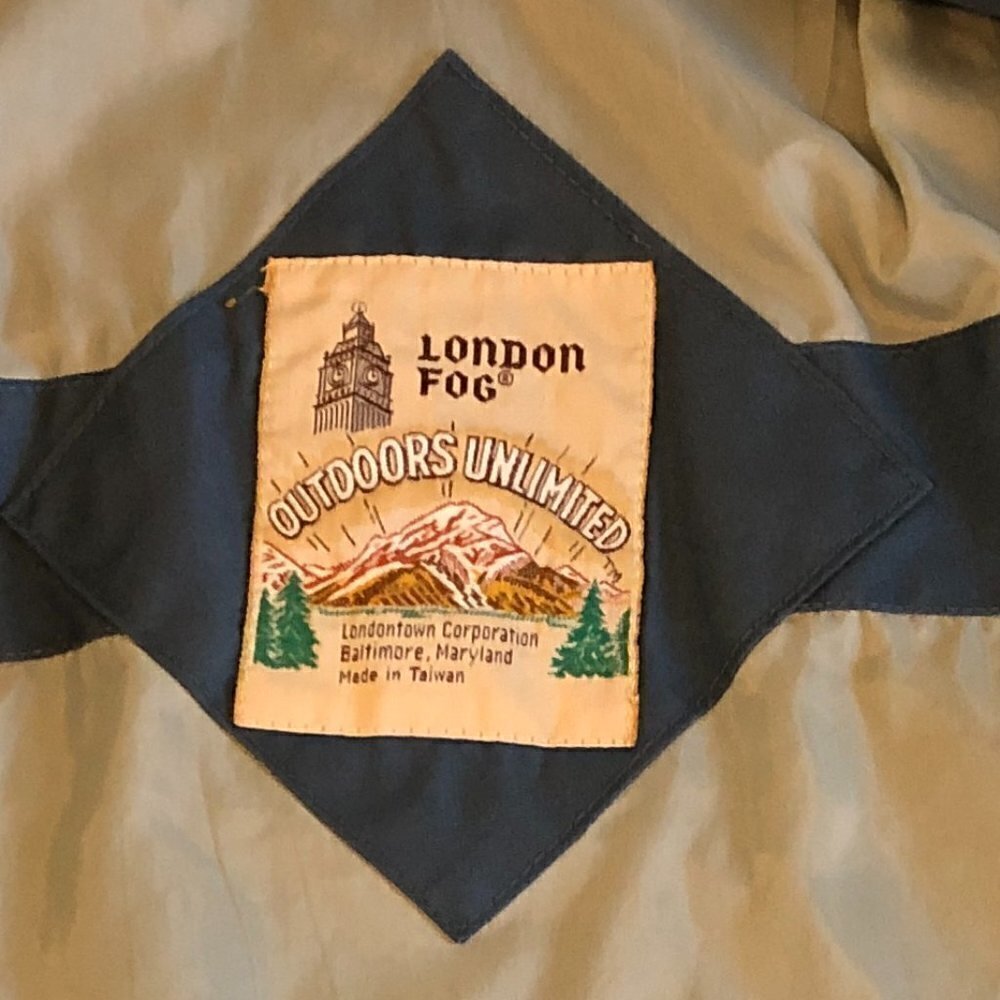 LONDON FOG Jacket Men's Size 38 REG Blue Lightweight Vintage - Picture 6 of 11